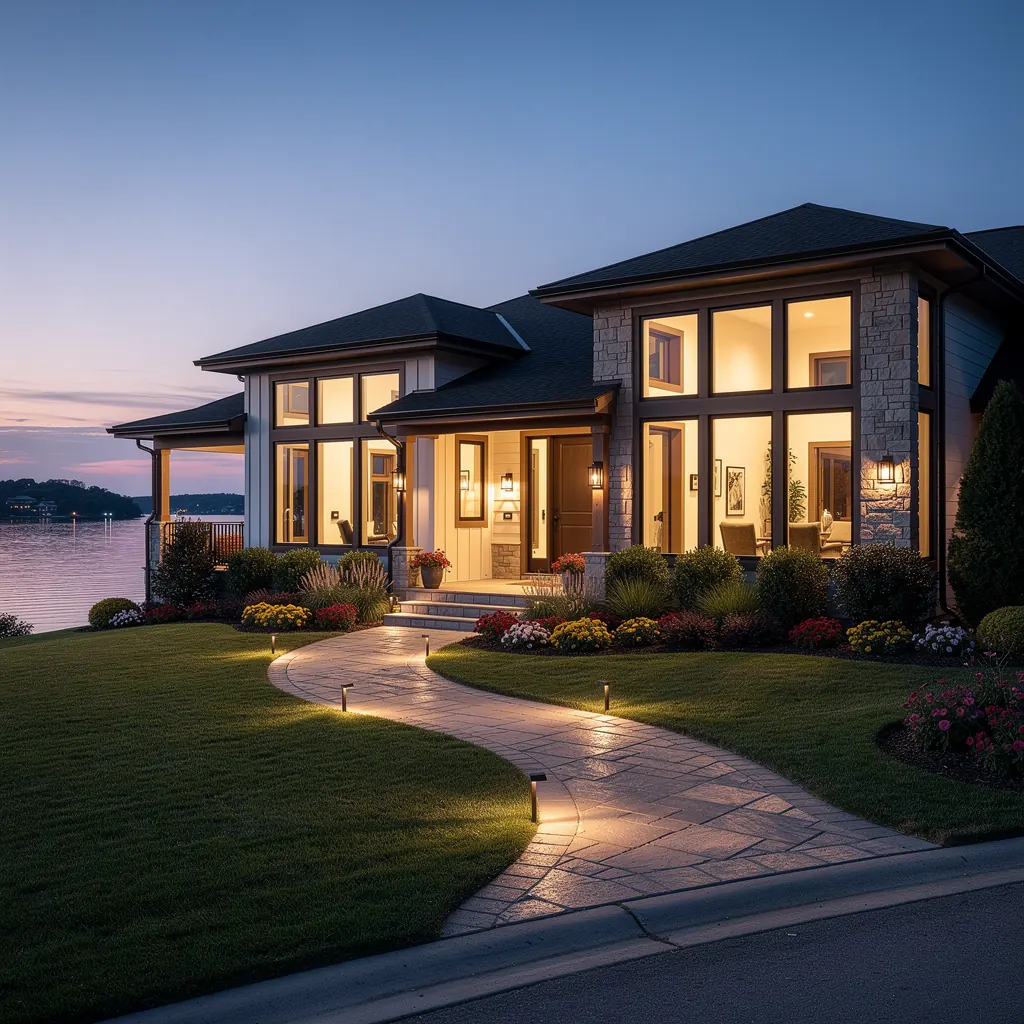 Vacation rental with sharp curb appeal at the lake